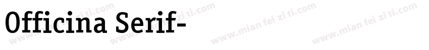 Officina Serif字体转换